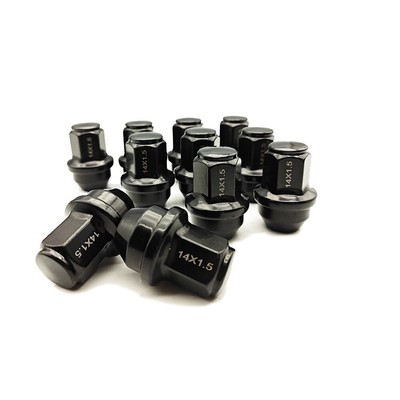 24Pcs 14x1.5mm 21Hex 45mm Length Black OEM Factory Style for Ford F-150