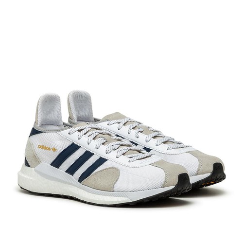 [FZ0551] Мужские кроссовки Adidas Tokio Solar HM White Navy Black - Обесцвечивание