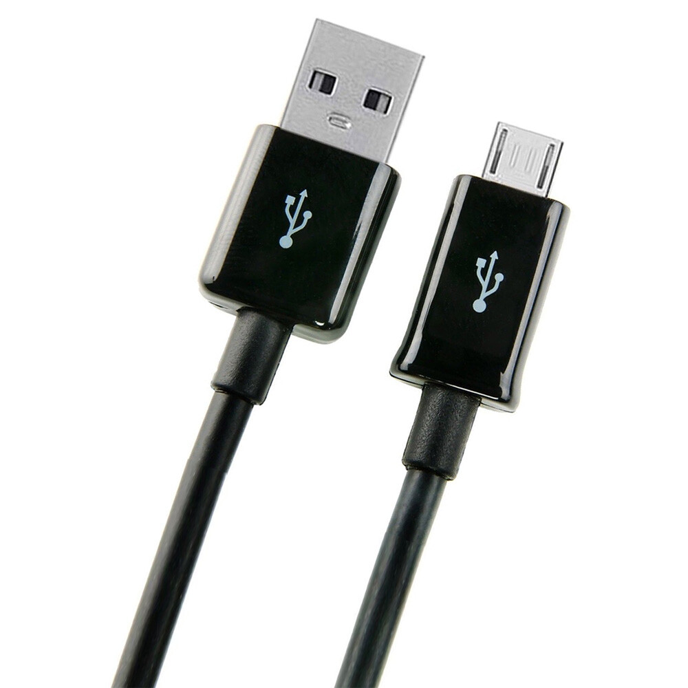 Daten- und Ladekabel 100cm Schwarz Micro USB für Sony Z5 Compact Xperia C5 Ultra