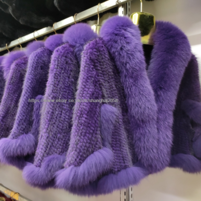 Knitted mink clearance jacket