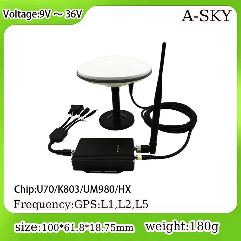 K803/UM980/U70 GPS GNSS RTK Module Receiver Base Rover Antenna Radio Survey Auto
