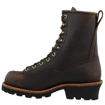 Pre-owned Chippewa Paladin Bay Apache 8 Inch Waterproof Soft Toe Work Mens Brown Work Saf