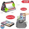 teytoy Tummy Time Baby Mirror Toys with Teethers, Double Black and White High Contrast Baby Toys 0-6 Months, Foldable Floor Sensory Development Toys for Infants Newborn