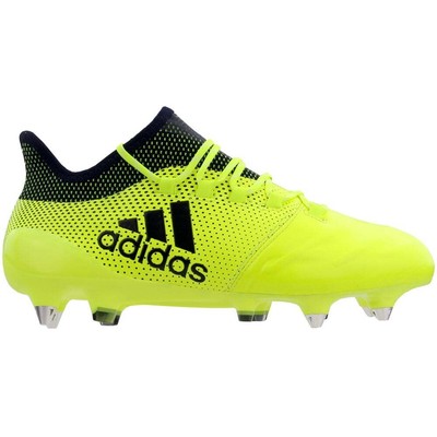 

Adidas X 17.1 Soft Ground Leather Мужские кроссовки Размер 6.5 D Спортивная обувь S82319, Желтый, adidas X 17.1 Soft Ground Leather