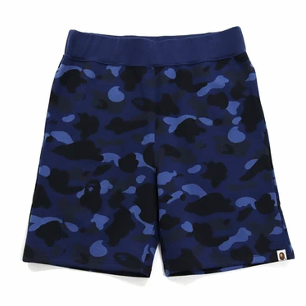 Pre-owned A Bathing Ape Men's -online Exclusive- Color Camo Sweat Shorts 1h75153002 Z In Navy