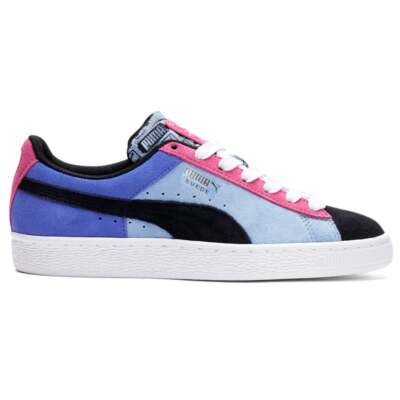 

Puma Suede Classix Perforated Lace Up Womens Blue Sneakers Повседневная обувь 3883730, Черный, Puma Suede Classix Perforated Lace Up