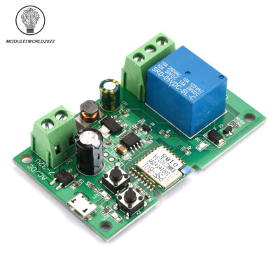 Self-locking Sonoff WiFi Wireless Smart Switch Relay Module 7V-32V APP Control