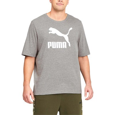 

Puma Classics Logo Футболка с круглым вырезом и короткими рукавами Большие высокие мужские серые повседневные топы, Grey, Puma Classics Logo Crew Neck Short Sleeve T-Shirt Big Tall