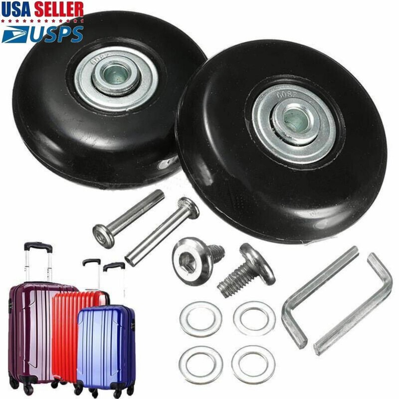 Wheel Suitcase Replacement Wheels Black With Screw