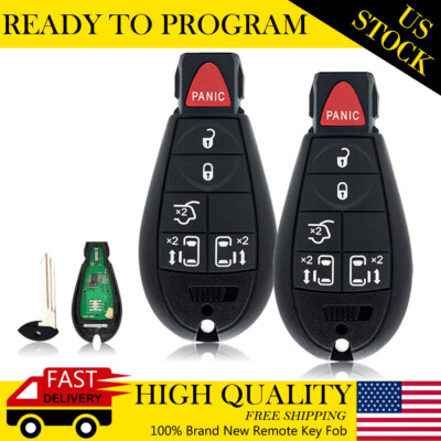 2 Replacement For Dodge Grand Caravan/Chrysler Town and Country Remote Key Fob 