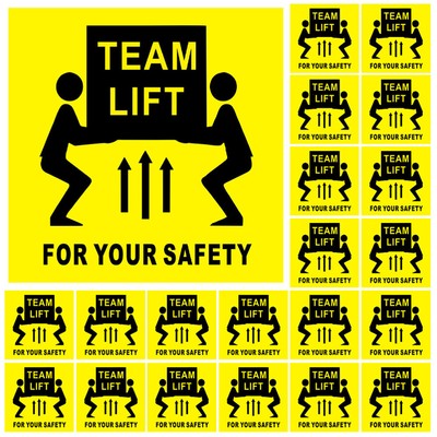  200 Pcs Team Lift Stickers Label Permanent Overweight Office