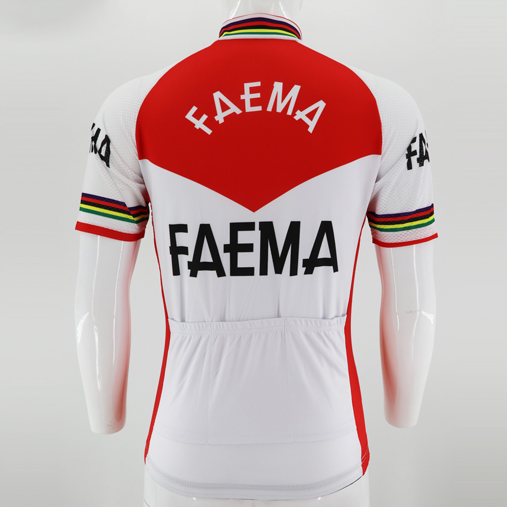 Retro 1969 Eddy Merckx Faema cycling Short Sleeve Jersey mens Cycling Jerseys