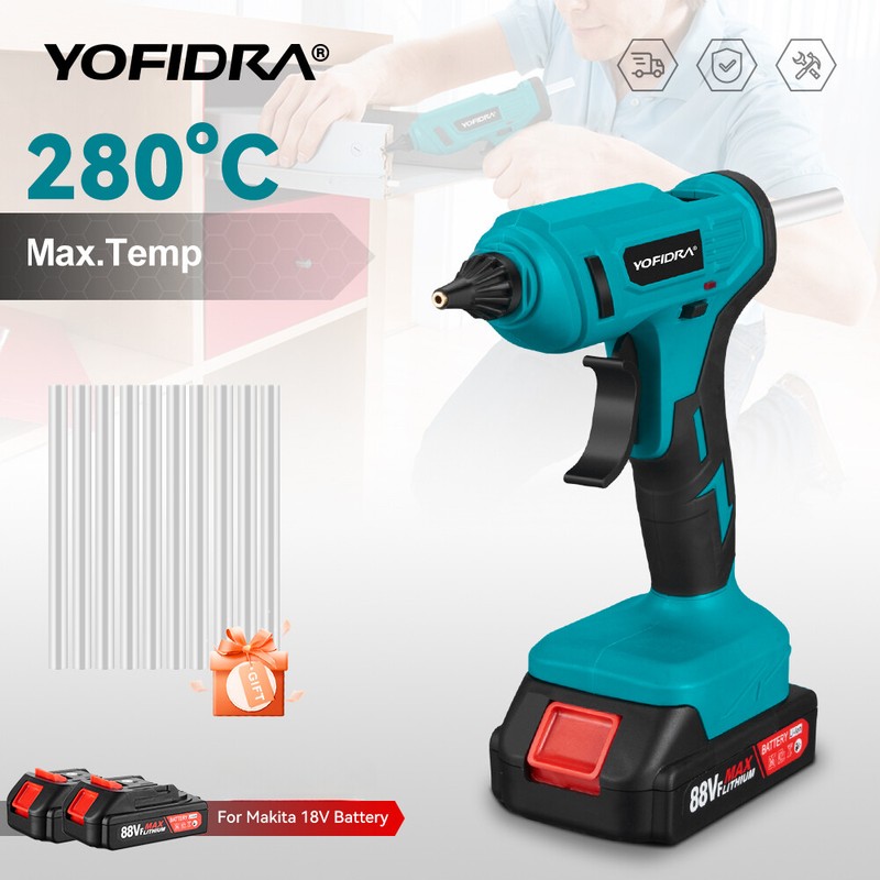Cordless Hot Glue Gun Handheld Electric Power Duty Hot Glue