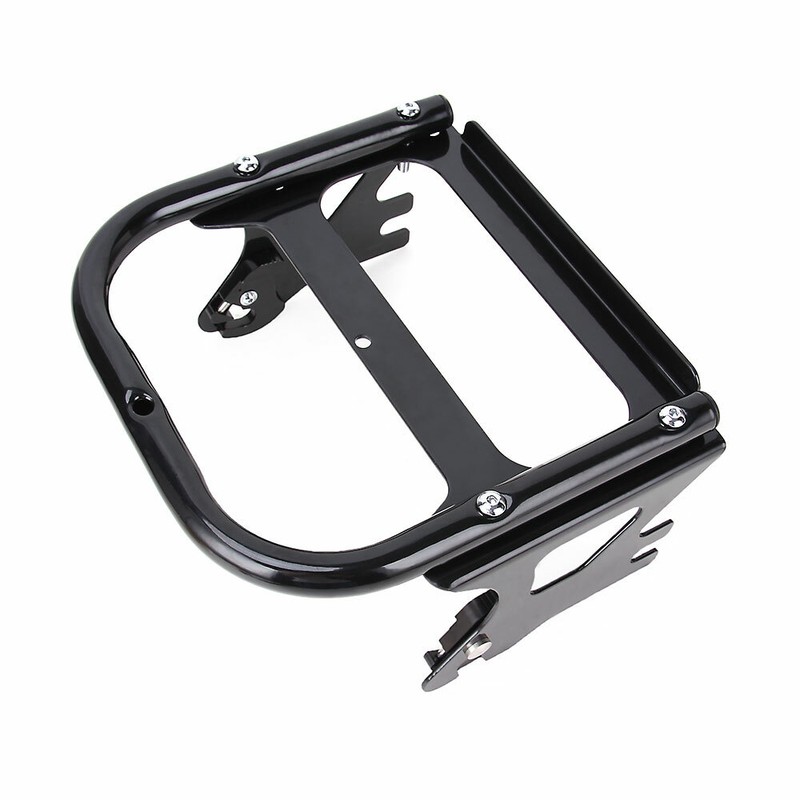 Detachable Twoup Tour Pak Pack Mounting Bracket Rack Trunk For Harley