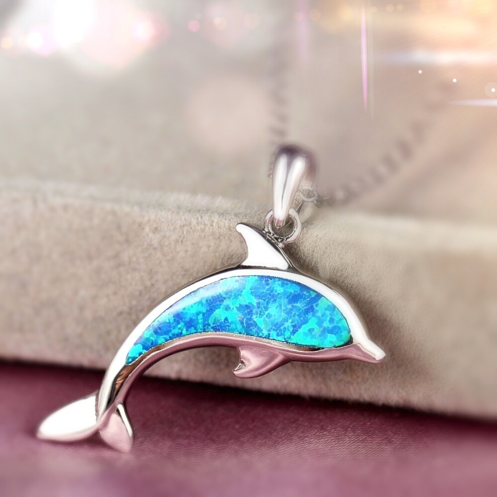 SILVER925 TURQUOISE TOP NECKLACE/シルバー S925 Solid Sterling Silver Created Opal Lovely Turquoise
