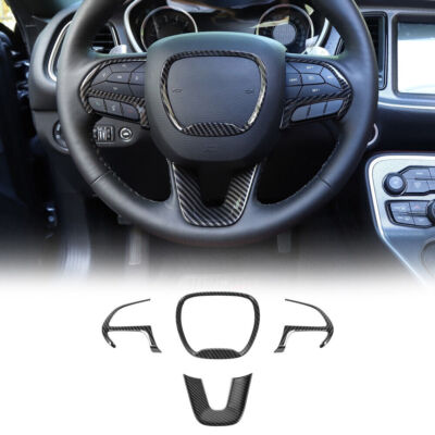 Inner Steering Wheel Decor Cover Trim for Dodge Charger Challenger Durango 2015+