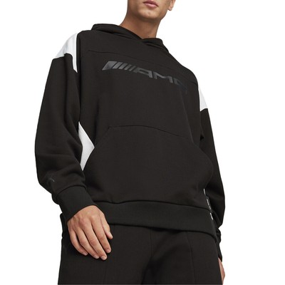 Толстовка с логотипом Puma Amg Motorsport Statement Мужская черная повседневная верхняя одежда 62371101