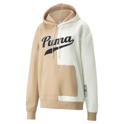 

Мужская коричневая повседневная верхняя одежда с капюшоном Puma Team Colorblock 534310-20, Коричневый
