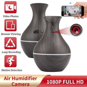 Humidifier with hidden full HD camera features.