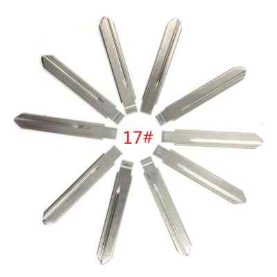 10pcs/lot Type 17# Metal Blank Uncut Flip KEYDIY/VVDI/JMD Remote Key Blade