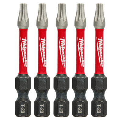 Shockwave Torx #20 2 In. Impact Duty Steel Screwdriver Bit (5-Pack)