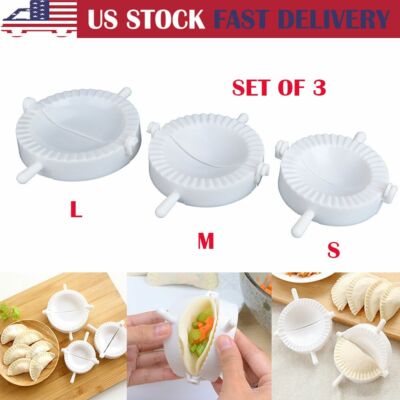 3/6PCS DIY Dumpling Maker Mould Dough Press Meat Pie Pastry Empanada Mold Tool