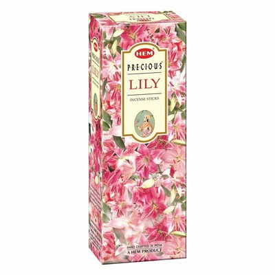 Hem Precious Lily Incense Sticks Natural Masala Fragrance Agarbatti 120 Sticks