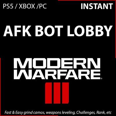MW3 Instant AFK Bot Lobby - Boosting Camos Gilded