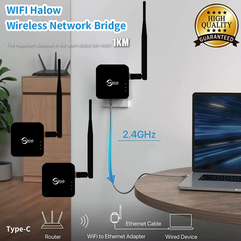 5dBi High Gain Antenna WIFI Halow Wireless Network Bridge Stronger Signal Long D