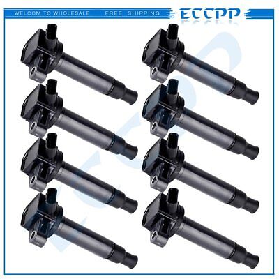 Pack of 8 88921392 Ignition Coils for 2000-2009 Toyota Tundra Sequoia 4.7L V8