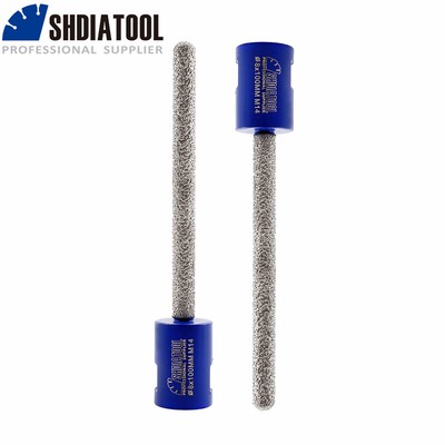 2pcs 8×100mm Vacuum Brazed Diamond Core Raking Milling Bit Coarse Mortar Removal