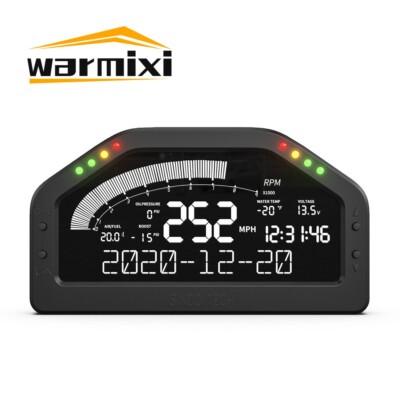SINCO TECH DO922 Race Dash Display Water Temperature Oil Pressure Speedometer