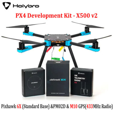 Holybro PX4 Development Kit X500 V2 Frame Kit Pixhawk 6C/6X 433MHZ/915MHZ
