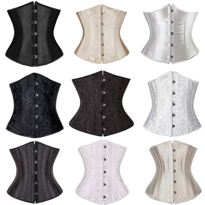 Women Bustiers Waist Trainer Tummy Belt Body Shaper Boned Corset Top Trimmer