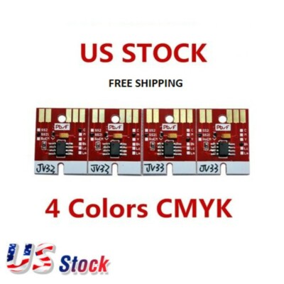 Chip Permanent for Mimaki JV33/JV5 SS21 Cartridge 4 Colors CMYK US Stock 