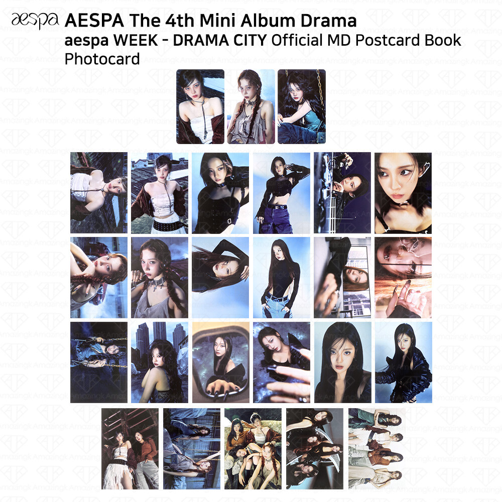 Aespa 4th Mini Album Drama Aespa Week Drama City MD Postcard