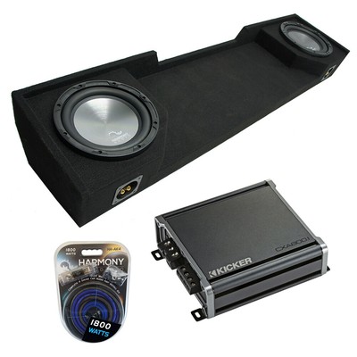 1988-1998 Chevy CK Silverado Ext Truck Harmony A122 Dual 12'' Sub Box & CXA800.1