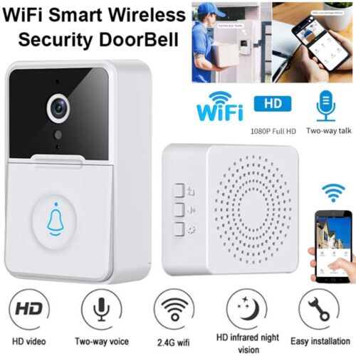 Wireless Security Smart WiFi Doorbell Intercom Video Camera 