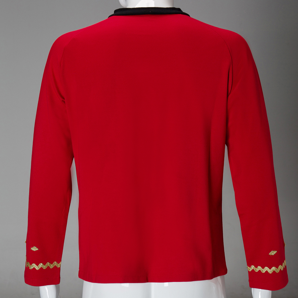 The Original Series Captain Kirk Gold Shirts TOS Spock Blue Red Uniforms Costume