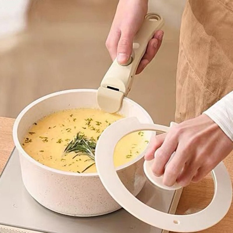 Universal Frying Pan Replacement Handle Clip Anti-Scalding Removable Pot Handle