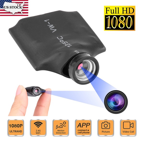 US 1080P Wireless WiFi Mini Camera Home Security Nanny Cam DIY Motion Detection