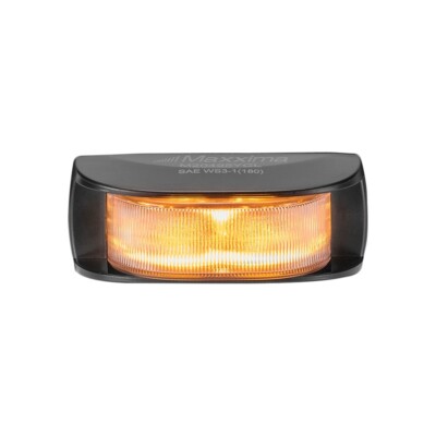 MAXXIMA  M20495YCL  180-Degree Surface Mount Warning Amber Clear Lens 12 LED