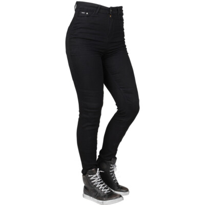 Bull-It Fury II SP45 Skinny Fit Black Ladies Motorcycle Jeggings Armour Women 12