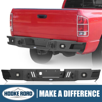 HookeRoad Rear Bumper For 2003 2004 2005 2006 2007 2008 2009 Dodge Ram 2500 3500