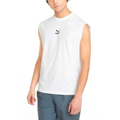 

Майка мужская белая Puma Classics Relaxed Crew Neck 533571-02, Белый, Puma Classics Relaxed Crew Neck Tank Top