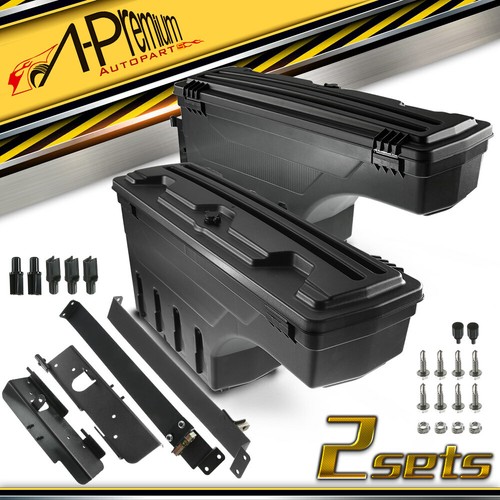 Left & Right Truck Bed Storage Box Toolbox for Toyota Tundra 2007-2020