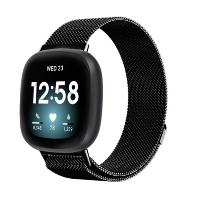 For Fitbit Versa 3 4 Versa Sense Watch Band Milanese Stainless Steel Wrist Strap
