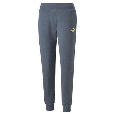 Брюки Puma Essential Metallic Женские серые повседневные спортивные брюки 84995918