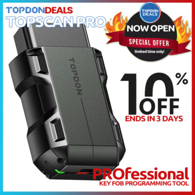 2024TOPDON TOPSCAN PRO TABLETS WIRELESS MID-LEVEL DIAGNOSTIC DIY TOOL OBD2 PORT 