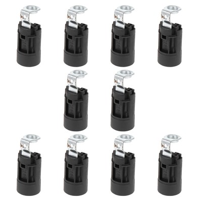  10 Pcs E Lamp Holder Light Socket Outlet E14 Lampholder Smooth Edges